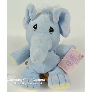 1997 Enesco Precious Moments 8" Tender Tails "Blue Elephant" Soft Plushie Luvey